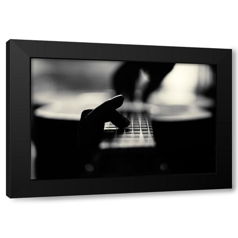 Self Portrait Black Modern Wood Framed Art Print by Garci, Xavier