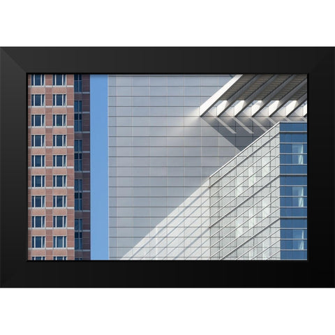 Facades Black Modern Wood Framed Art Print by Bauer, Andreas