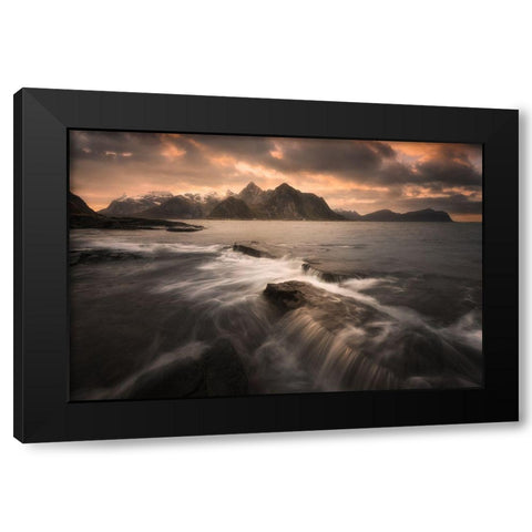 Untitled Black Modern Wood Framed Art Print by Martin Castan, David