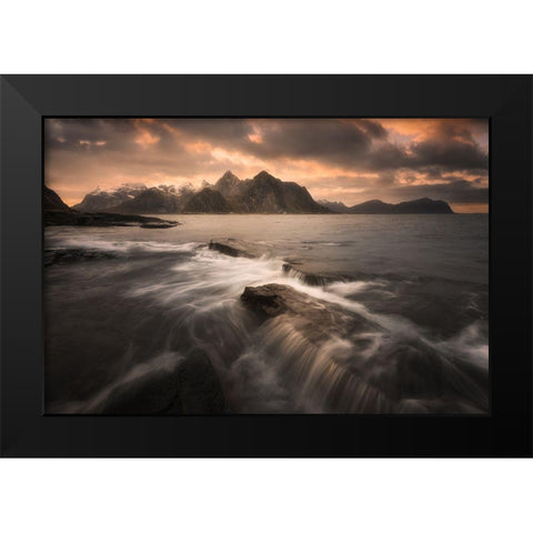 Untitled Black Modern Wood Framed Art Print by Martin Castan, David