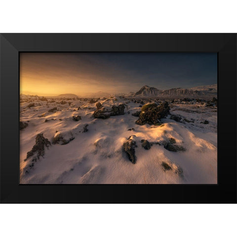 Untitled Black Modern Wood Framed Art Print by Martin Castan, David