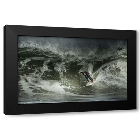 Seeking Some Shade... Black Modern Wood Framed Art Print by Verbiest, Eric