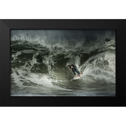 Seeking Some Shade... Black Modern Wood Framed Art Print by Verbiest, Eric