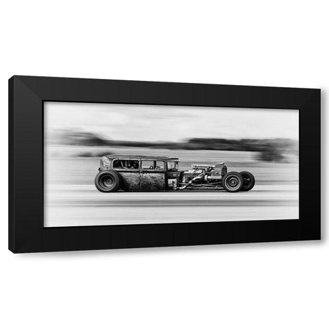 Lowrider Black Modern Wood Framed Art Print with Double Matting by Londal, Leif