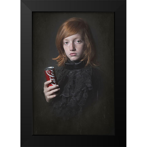 Something Old And  Something New Black Modern Wood Framed Art Print by Kayen-Mouthaan, Carola