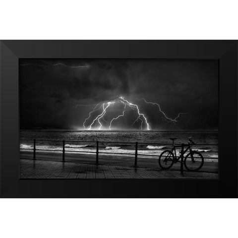 The Power Of Nature Black Modern Wood Framed Art Print by Depaepe, Yvette
