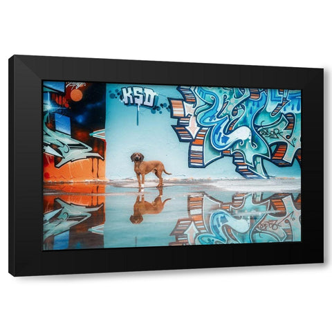 To Understand Blue You Must First Understand Yellow And Orangea?Â (Vincent Van Gogh) Black Modern Wood Framed Art Print with Double Matting by Willers, Heike