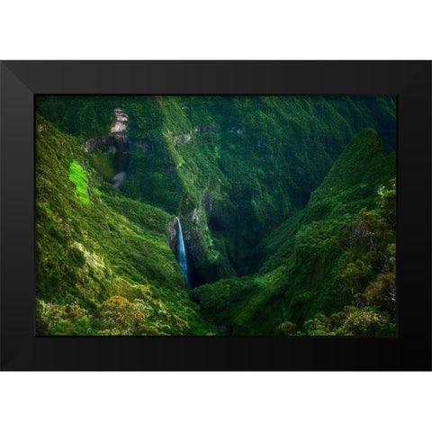 Trou De Fer Black Modern Wood Framed Art Print by Gabriel, Barathieu