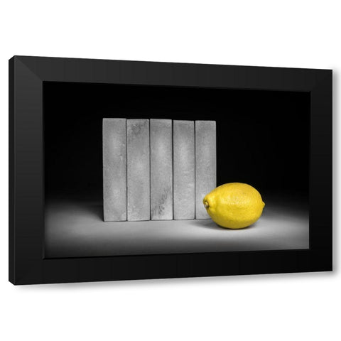 The Wall Black Modern Wood Framed Art Print with Double Matting by Verot, Christophe