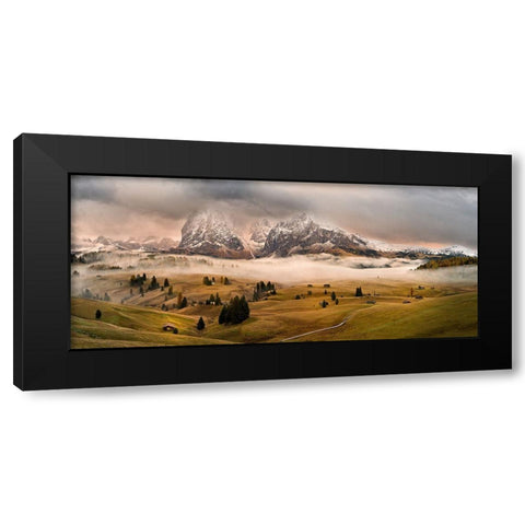 Dolomites Myths Black Modern Wood Framed Art Print with Double Matting by Kuric Ep, Marian