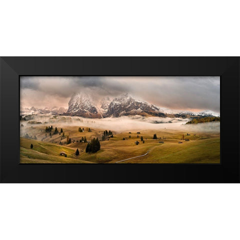 Dolomites Myths Black Modern Wood Framed Art Print by Kuric Ep, Marian