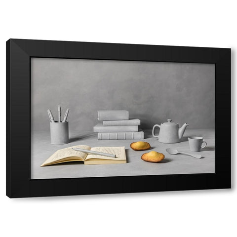 Remember Black Modern Wood Framed Art Print by Verot, Christophe