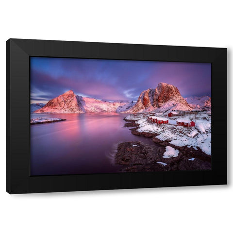 Untitled Black Modern Wood Framed Art Print with Double Matting by Martin Castan, David