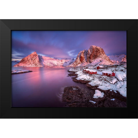 Untitled Black Modern Wood Framed Art Print by Martin Castan, David