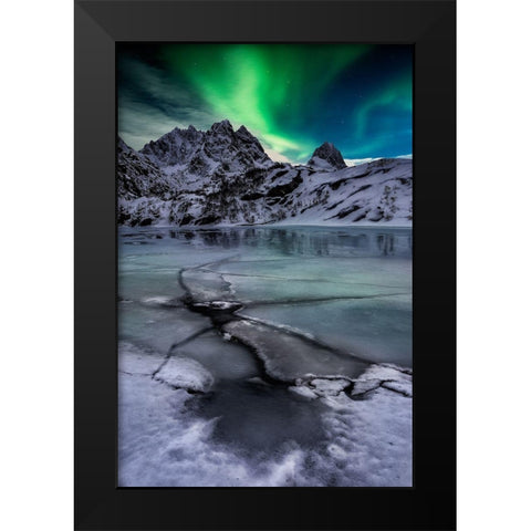 Untitled Black Modern Wood Framed Art Print by Martin Castan, David