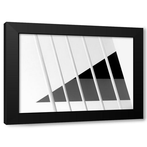 The Next Floor Black Modern Wood Framed Art Print with Double Matting by Van De, Jeroen