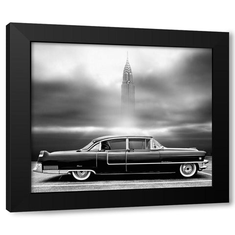 A Crack In The World Black Modern Wood Framed Art Print by Butterworth, Larry