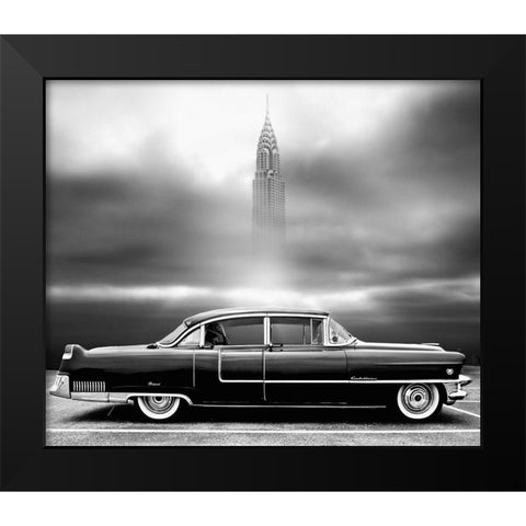 A Crack In The World Black Modern Wood Framed Art Print by Butterworth, Larry