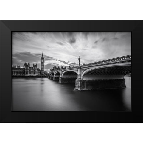 Westminster Serenity Black Modern Wood Framed Art Print by El Assy, Nader