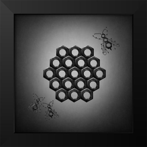 The Beehive Black Modern Wood Framed Art Print by Ivanova, Victoria