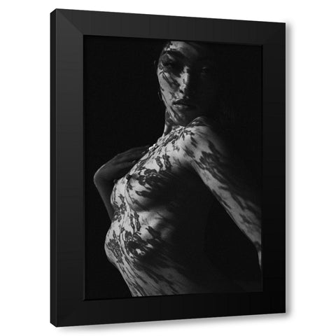 Shadow Black Modern Wood Framed Art Print by Nakagawa, Naoya