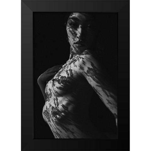 Shadow Black Modern Wood Framed Art Print by Nakagawa, Naoya