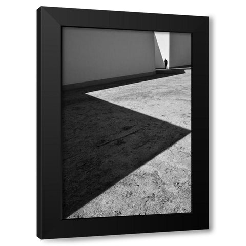 My Life Is A Zig Zag II Black Modern Wood Framed Art Print with Double Matting by Joseph, Florentinus