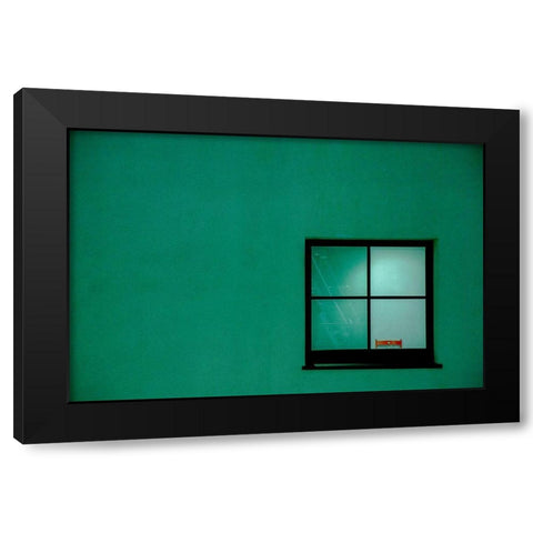 Untitled Black Modern Wood Framed Art Print with Double Matting by Schuster, Inge