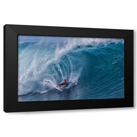 Out Of A Water Tunnel Black Modern Wood Framed Art Print with Double Matting by Chang, Cheng