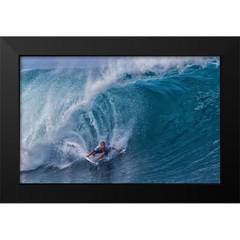 Out Of A Water Tunnel Black Modern Wood Framed Art Print by Chang, Cheng