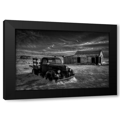 No More Gold... Black Modern Wood Framed Art Print by Darby, Rob