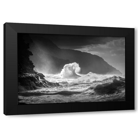 Untitled Black Modern Wood Framed Art Print by Rismanchi, Ali