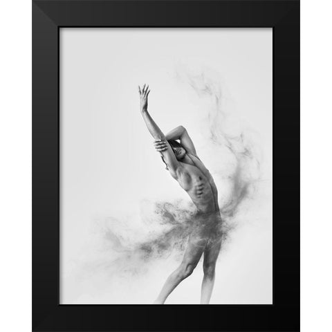 Untitled Black Modern Wood Framed Art Print by Haghi, Babak