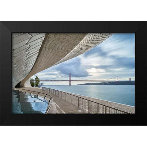 Maat Black Modern Wood Framed Art Print by Gomes, Paulo