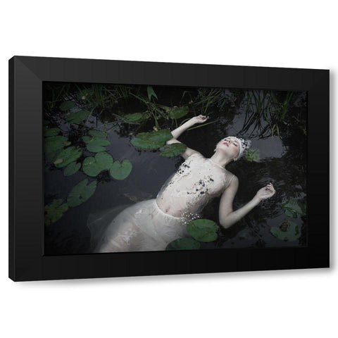 Ophelia Black Modern Wood Framed Art Print by Gorecka, Dorota
