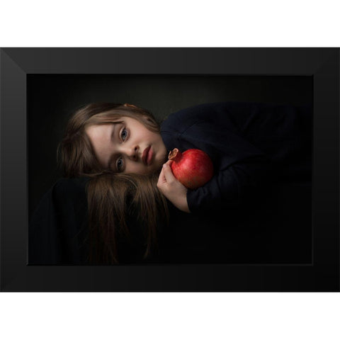 Rozmina Black Modern Wood Framed Art Print by Sedaghat, Parisa