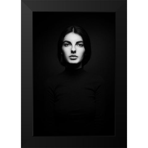 Untitled Black Modern Wood Framed Art Print by Vasilenko, Artem