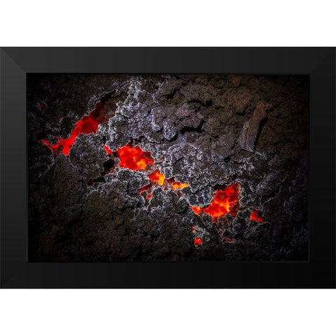 Crystallization!!!! Black Modern Wood Framed Art Print by Gabriel, Barathieu