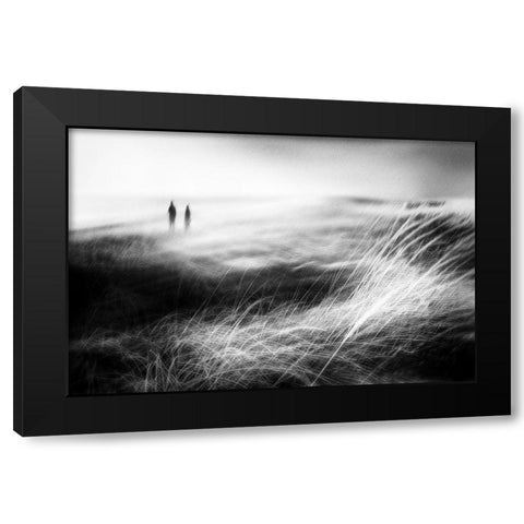 We Walk Alone Black Modern Wood Framed Art Print with Double Matting by Davidsson, Gustav
