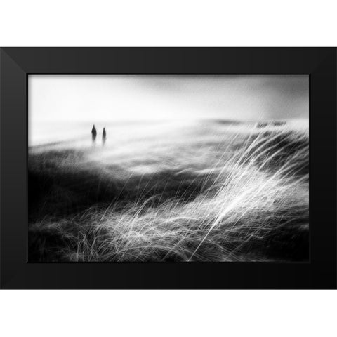We Walk Alone Black Modern Wood Framed Art Print by Davidsson, Gustav