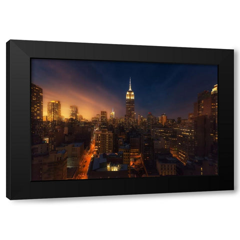 Untitled Black Modern Wood Framed Art Print by Martin Castan, David