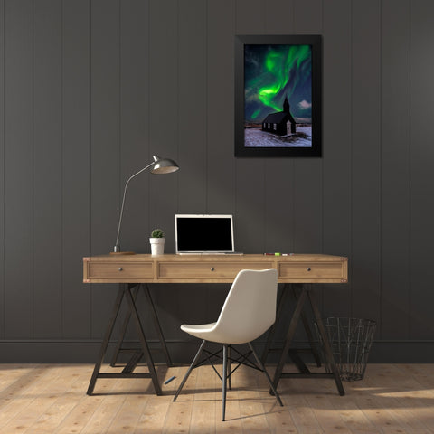 Untitled Black Modern Wood Framed Art Print by Martin Castan, David