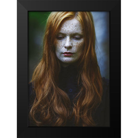 Edhilvarel Black Modern Wood Framed Art Print by Russocka, Magdalena