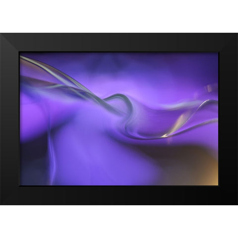 Shapes Of Purple Black Modern Wood Framed Art Print by Westum, Heidi