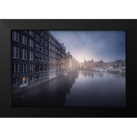 Amsterdam Morning Iii Black Modern Wood Framed Art Print by F. Turienzo, Carlos