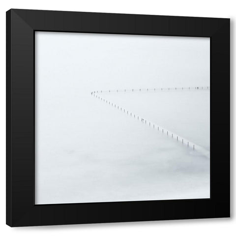 Swimming Pool Black Modern Wood Framed Art Print by Aloy, Jean-Marc