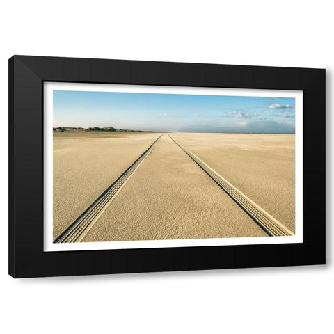 Parallel World Black Modern Wood Framed Art Print by Pranger, Jan