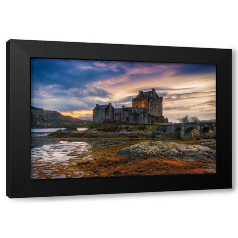 Halloween Colours Black Modern Wood Framed Art Print with Double Matting by Popan, Adrian