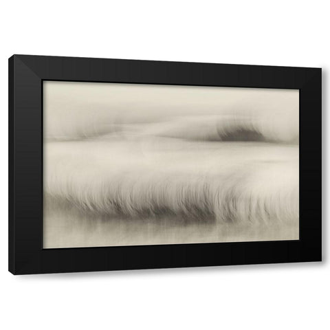 Waterside Black Modern Wood Framed Art Print by Talen, Nel