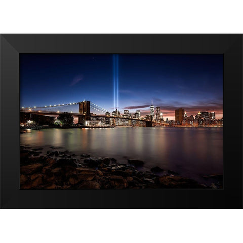 Untitled Black Modern Wood Framed Art Print by Martin Castan, David